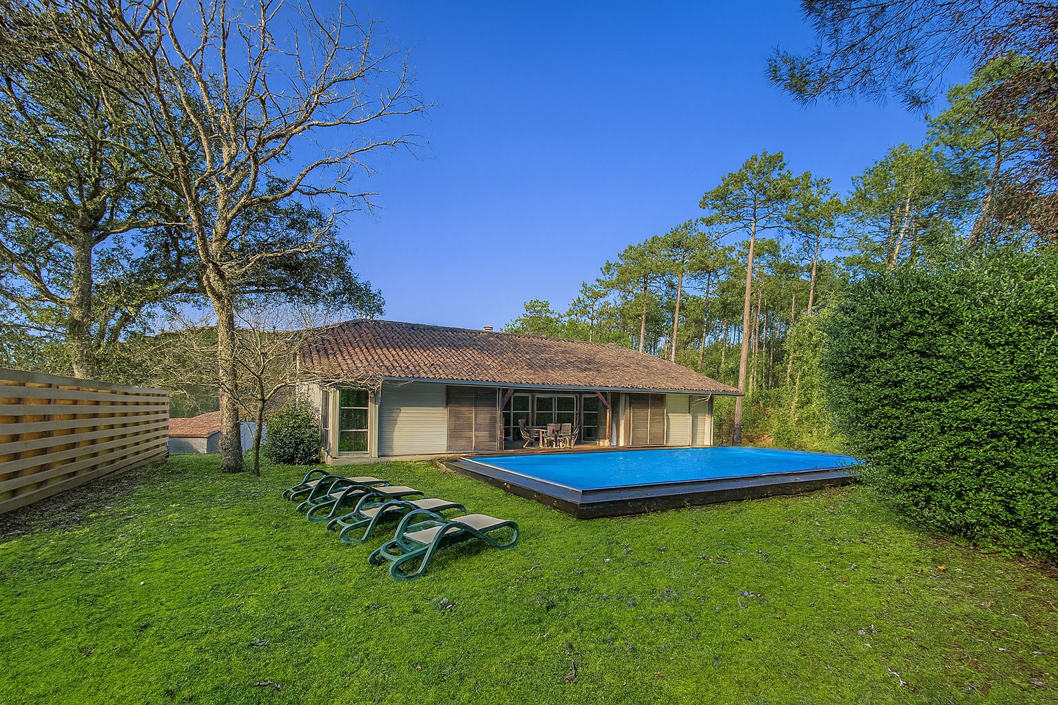 Maison au calme avec piscine, à deux pas du golf de Moliets et des plages